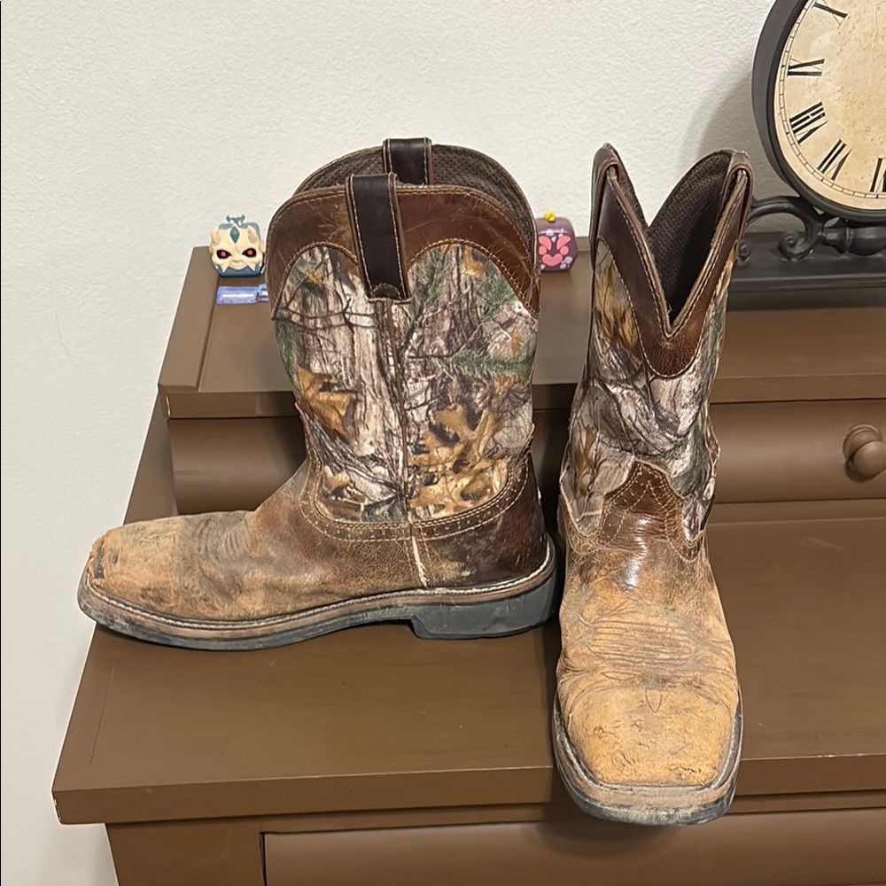 Justin Boots Camouflage and Brown Men's Boots